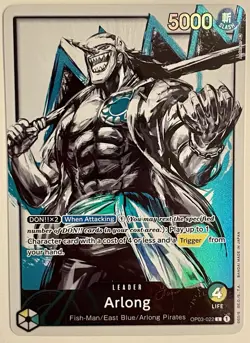 One Piece Card Game Arlong Alt Art Leader OP03-022 English Edition - Image 1
