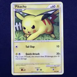 Pikachu 78/123 HeartGold SoulSilver 2010 Pokemon Card NM - Image 1
