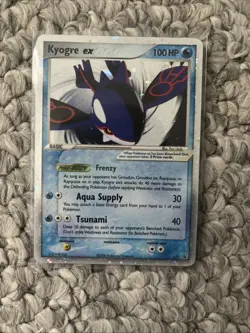 Pokemon TCG Kyogre-EX Black Star Promo Card 37 Holo Ultra Rare Near Mint NM - Image 1