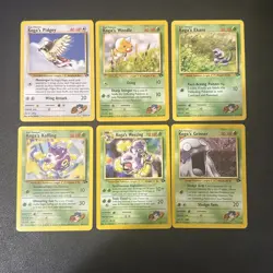 Pokemon TCG Vintage Gym Challenge Koga’s Pokemon6 Card Lot - LP/Excellent - Image 1