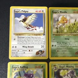 Pokemon TCG Vintage Gym Challenge Koga’s Pokemon6 Card Lot - LP/Excellent - Image 2