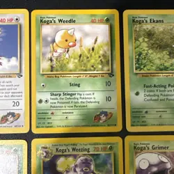 Pokemon TCG Vintage Gym Challenge Koga’s Pokemon6 Card Lot - LP/Excellent - Image 3