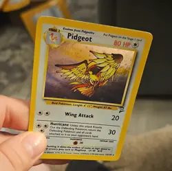Pokemon Pidgeot Base Set 2 Holo Rare 14/130 80 HP English Card - Image 3