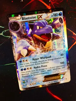 LP/NM Pokemon BLASTOISE EX Card XY GENERATIONS Set 17/83 Ultra Rare Holo - Image 1