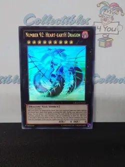 Konami Yugioh Ghost Rare Holo Number 92 Heart Earth Dragon En045 Trading Card - Image 4