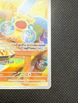 Pokemon TCG Minun 194/182 Paradox Rift Holo Card, Illustration Rare, Full Art - Image 4