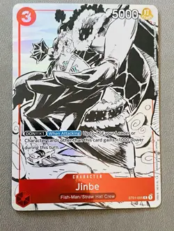One Piece Gift Collection 2023 Jinbe ST01-005 Alt Art Promo Card NM - Image 1
