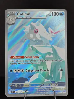 Cetitan Pokemon TCG Surging Sparks Holo Illustration Rare Card 201/191 NM - Image 1