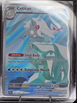 Cetitan Pokemon TCG Surging Sparks Holo Illustration Rare Card 201/191 NM - Image 3