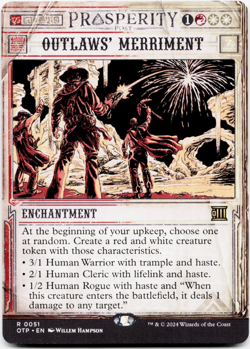 Outlaws' Merriment [Outlaws of Thunder Junction: Breaking News] MTG NM/M 🔥⚪ - Image 3