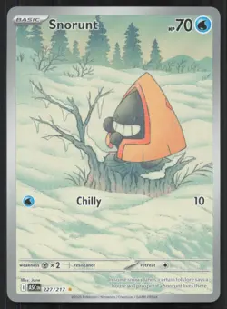 Snorunt 227/217 Illustration Rare Ascended Heroes Pokemon Holo Near Mint - Image 1
