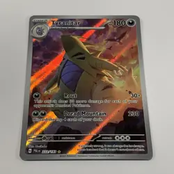 Pokemon Tyranitar Illustration Rare Full Art Holo Sv02 222/193 - Image 3