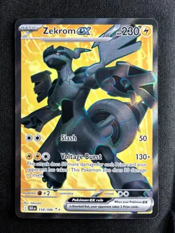 Zekrom ex 158/086 (NM) - Black Bolt - Ultra Rare - Image 1