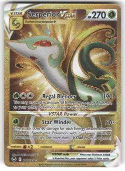 Serperior VSTAR 210/195 Secret Rare Silver Tempest Pokemon Near Mint - Image 1
