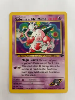 Sabrina's Mr. Mime 59/132 - Pokemon TCG Gym Challenge Set - Uncommon, NM - Image 1