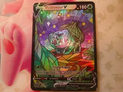 Pokemon Fan Art Stained Glass Bulbasaur V & Ivysaur V - Non-TCG - Image 4
