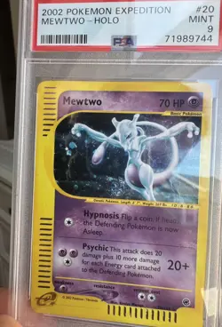PSA 9 Mewtwo 20/165 Expedition E Series 2002 Pokemon Holo MINT INSANE swirl - Image 4