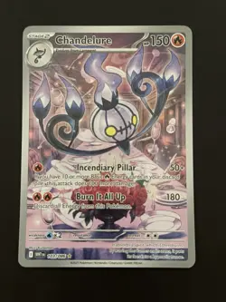 Pokemon Chandelure 103/086 Sv: White Flare Illustration Rare Holo English 150 - Image 4