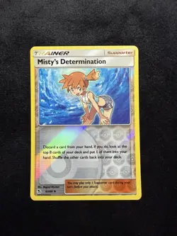 2019 Pokemon Hidden Fates - Misty's Determination Reverse Holo #62 - Image 1