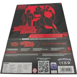 Pokemon TCG Destined Rivals Elite Trainer Box EMPTY Box Only Mewtwo Team Rocket - Image 1