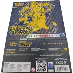 Pokemon TCG Surging Sparks ETB Empty Box Only Pikachu Elite Trainer - Image 1