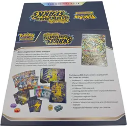 Pokemon TCG Surging Sparks ETB Empty Box Only Pikachu Elite Trainer - Image 2