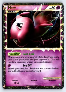 Mew 97 Prime Rare HGSS Triumphant Pokemon HP - Image 1