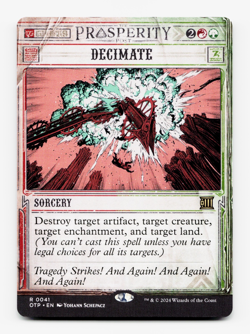 Decimate [Outlaws of Thunder Junction: Breaking News] MTG NM/M 🔥🌳 - Image 1