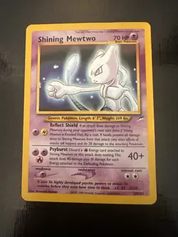 Pokemon Shining Mewtwo Neo Destiny Secret Rare Holo 109/105 70 HP English - Image 1