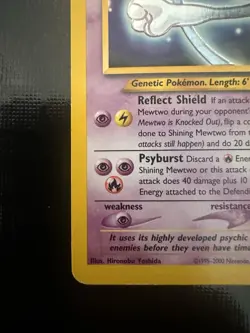 Pokemon Shining Mewtwo Neo Destiny Secret Rare Holo 109/105 70 HP English - Image 4