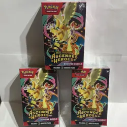 Pokemon TCG Ascended Heroes Booster Bundle Lot - 3 Boxes (6 Packs) - Image 1
