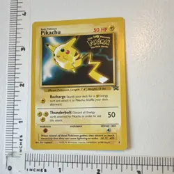 Pokemon Pikachu Wotc Promo Regular Promo 04/53 50 HP Wizards 1999 English Movie - Image 1