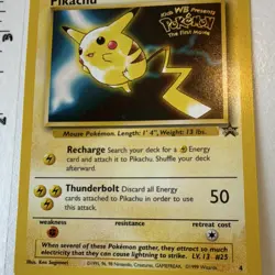 Pokemon Pikachu Wotc Promo Regular Promo 04/53 50 HP Wizards 1999 English Movie - Image 3