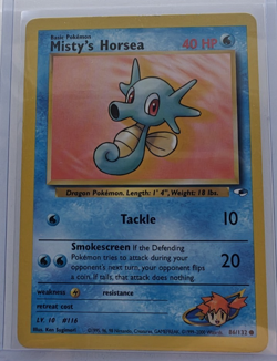 Pokemon TCG Misty's Horsea Gym Heroes 86/132 Regular Unlimited Common Excellent - Image 1