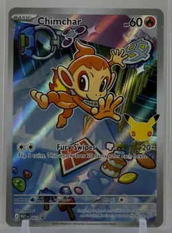 Chimchar 2026 Pokemon TCG #041 First Partner Illust Promo Full Art Holo - Image 1