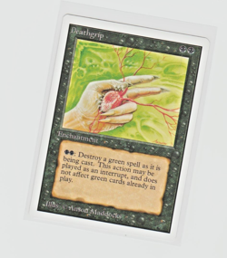 Magic the Gathering ~ MTG ~ 1x Deathgrip ~ UNLIMITED ~ M/NM ~ - Image 1