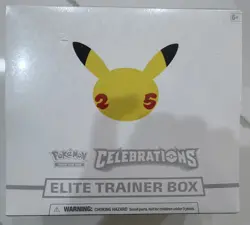 New Pokemon Celebrations Elite Trainer Box ETB 25th Anniversary - Small Seal Rip - Image 1