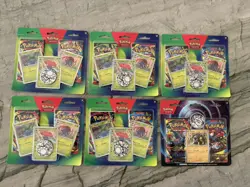 Pokemon TCG Phantasmal Flames / Mega Evolution 2 Pack Blister Set of 6 Sealed - Image 1