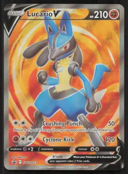 Lucario V SWSH213 Holo Promo Sword & Shield Promo Pokemon Near Mint - Image 1