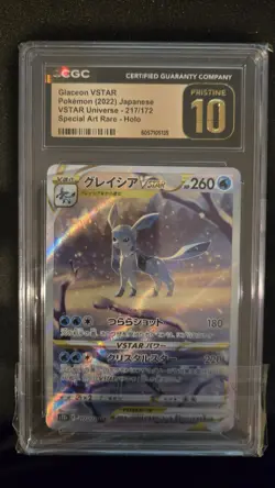2022 POKEMON VSTAR UNIVERSE SPECIAL ART RARE #217 GLACEON VSTAR CGC 10 PRISTINE - Image 1