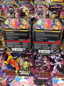 Pokemon TCG - 🔥 Mega Charizard X ex AND Y ex Tin Set 🐉 - Brand New Sealed !!! - Image 2