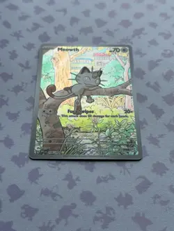 Pokemon TCG Meowth 106/094 Me02: Phantasmal Flames, Full Art, NM - Image 2