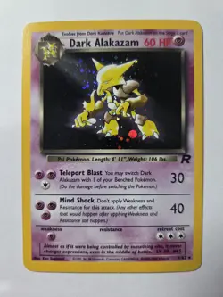 Pokemon TCG Dark Alakazam (1) #01/82 Team Rocket Holo Nm Vintage - Image 1
