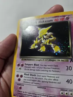 Pokemon TCG Dark Alakazam (1) #01/82 Team Rocket Holo Nm Vintage - Image 3