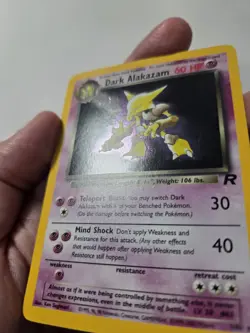 Pokemon TCG Dark Alakazam (1) #01/82 Team Rocket Holo Nm Vintage - Image 4