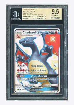Pokemon BGS 9.5 Charizard GX Shiny Holo 2019 SV49/SV94 Hidden Fates English - Image 1