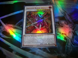 Crimson Blade Dragon 1st Edition Ultra Rare BLZD-EN037 Yu-Gi-Oh! - Image 1