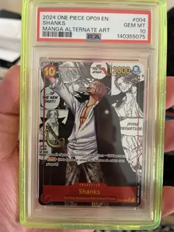 Shanks OP09-004 Manga Alt Art - Emperors in the New World - One Piece - PSA 10 - Image 1