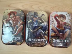 SET OF 3 One Piece TCG Vol. 2 Tins TS-02 OP-13 BRAND NEW/SEALED Fast Shipping - Image 1