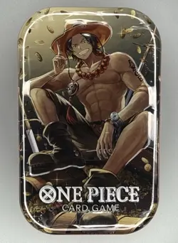 One Piece Tin Pack Set Vol. 2 Portgas D. Ace Tin FACTORY SEALED - Image 1